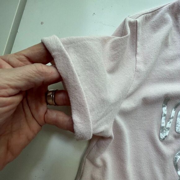 Victoria's Secret Cuffed Sleeve Graphic Pajama Top Tee Shirt‎ - Medium - Picture 4 of 10